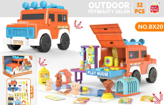 Casa de juegos para mascotas Coche de almacenamiento Mercedes-Benz