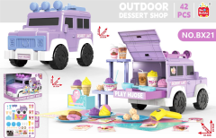 Casa de juegos para helados Vagón de almacenamiento Mercedes-Benz