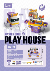 Modelo de cocina de coche casita de juego.