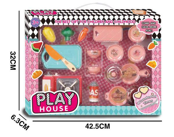 Juego de artículos sanitarios de la serie Play House, juguetes para jugar a las casitas, serie de cocina, juego de estufa para exteriores