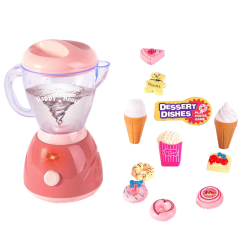 Juego de máquina exprimidora de frutas iluminada.
