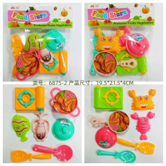Peque?os juguetes para jugar a las casitas de frutas y verduras 39PCS