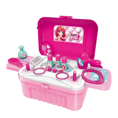 Estuche de viaje para juguetes de maquillaje 3 en 1