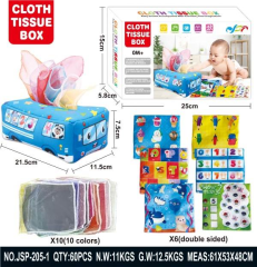 Caja de toallitas sensoriales para bebés