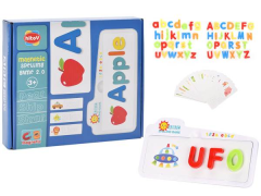 Rompecabezas de reconocimiento de letras mayúsculas y minúsculas en caja