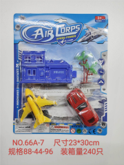 Juego de coches de policía deslizantes