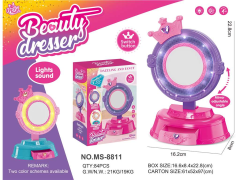 Accesorios para ninas, espejo de maquillaje, tocador, casa de juegos