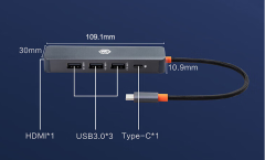 usb dock type-c Dock 5 in 1 PD100W fast charge-The product is a free gift after purchasing any product and cannot be purchased separately.