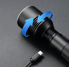 Strong light zoom flashlight 1000 Type-C charging function---The product is a free gift after purchasing any product and cannot be purchased separately.