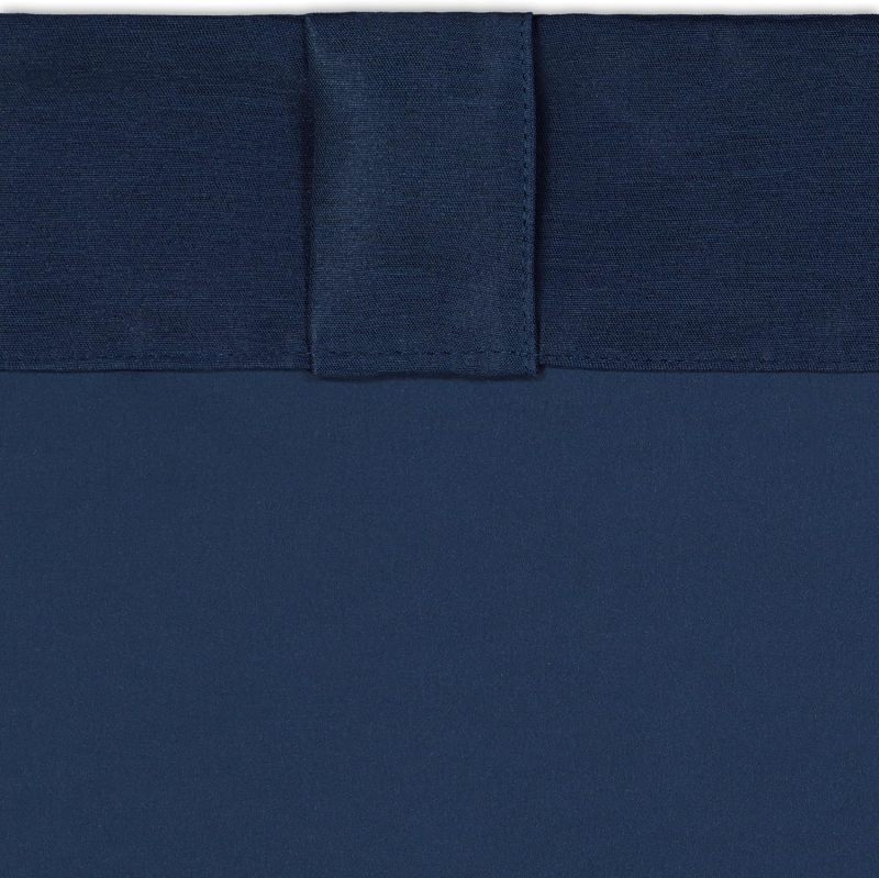 2PCS Navy Blue Blockout Curtains Thermal Bedroom 100% Blackout Curtains