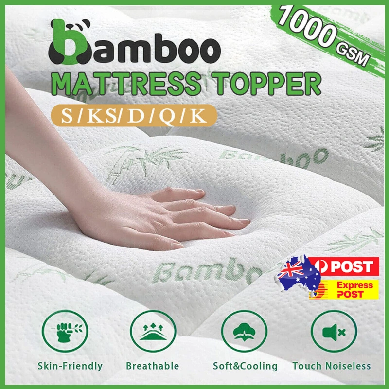 Soft Breathable Bamboo Mattress Topper