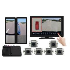 360 Degree Car Security Camera 3D Bird View System 6 Way Split Screen Car Reversing Aid 360 Camera with electronic mirror