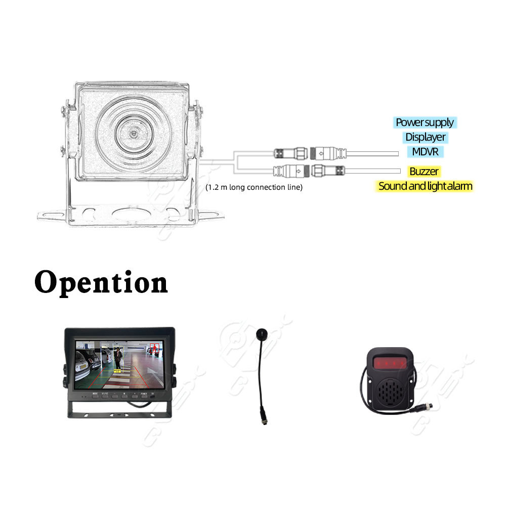 1080p HD AI BSD Smart Rear View Camera with Blind Spot Detection Pedestrian Vehicle Voice Alarm Safety Driving Monitoring System,1080p HD AI BSD Smart Rear View Camera with Blind Spot Detection Pedestrian Vehicle Voice Alarm Safety Driving Monitoring System