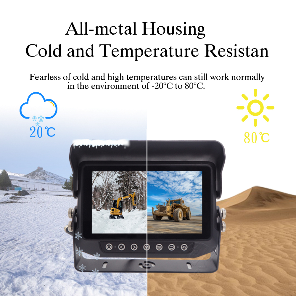 ​​7-inch Waterproof Automotive Display for Construction Vehicles & Forklifts - AHD HD Monitoring & Rearview Imaging Waterproof Monitor​,​​7-inch Waterproof Automotive Display for Construction Vehicles & Forklifts - AHD HD Monitoring & Rearview Imaging Waterproof Monitor​