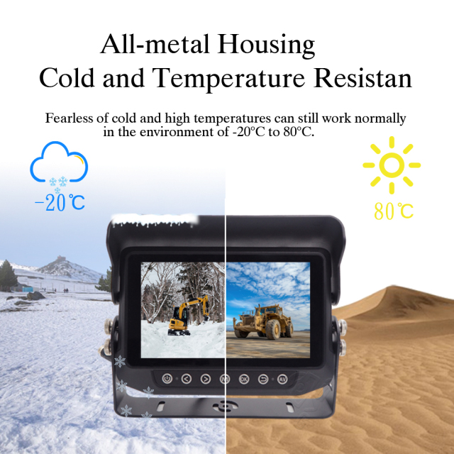 ​​7-inch Waterproof Automotive Display for Construction Vehicles & Forklifts - AHD HD Monitoring & Rearview Imaging Waterproof Monitor​,​​7-inch Waterproof Automotive Display for Construction Vehicles & Forklifts - AHD HD Monitoring & Rearview Imaging Waterproof Monitor​