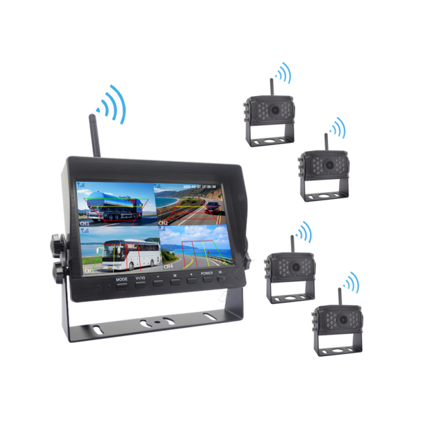 7 Inch HD Quad-view Vehicle Monitor System,7 Inch HD Quad-view Vehicle Monitor System