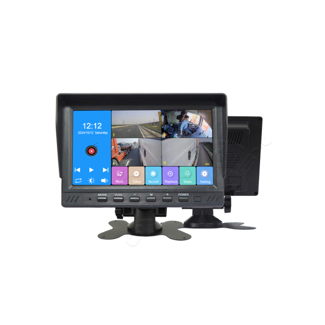 7-Inch BSD System for Trucks & Buses | All-in-One Dashcam,7" BSD Monitor for Truck & Bus | AI Camera