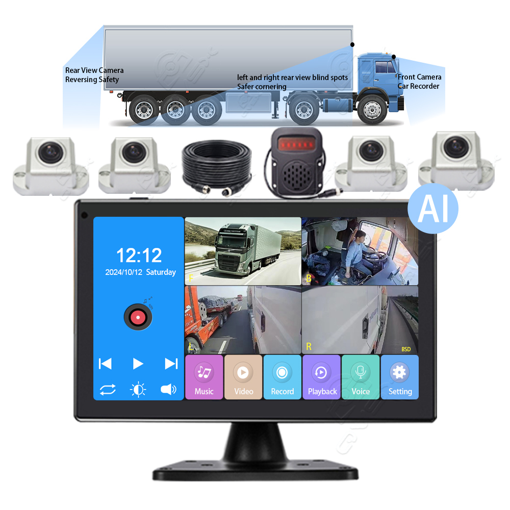 10.1-inch 4CH Voice-controlled BSD Touchscreen all-in-one Device Blind Spot Monitoring System Solution,10.1-inch 4CH Voice-controlled BSD Touchscreen all-in-one Device Blind Spot Monitoring System Solution