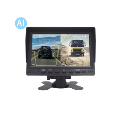 7-Inch Blind Spot Detection System with Dashcam | BSD Monitor for Commercial Vehicles,7' BSD Voice-Controlled Display Screen Device with Dual-Recording Dashcam and Universal Blind Spot Monitoring System for Trucks and Buses