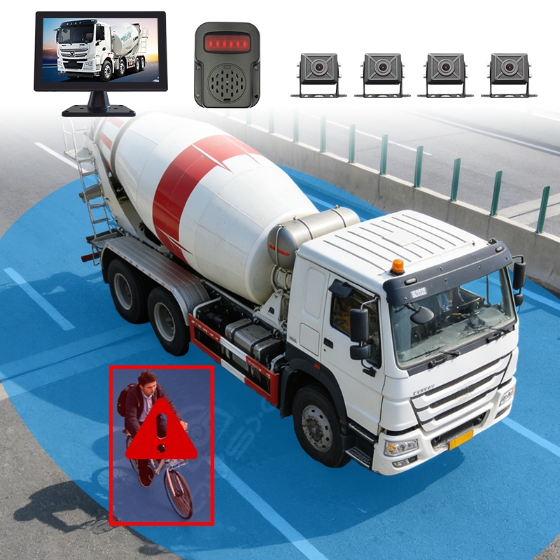AI Blind Spot Safety System for Concrete Mixer Truck - 360° Detection Prevents Collisions Car Reversing Aid,AI Blind Spot Safety System for Concrete Mixer Truck - 360° Detection Prevents Collisions Car Reversing Aid