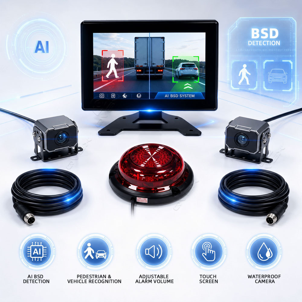 Commercial Vehicle Blind Spot Camera System | Eliminate Blind Spots & Enhance Fleet Safety,商用车盲区摄像头系统 | 消除盲区，提升车队安全