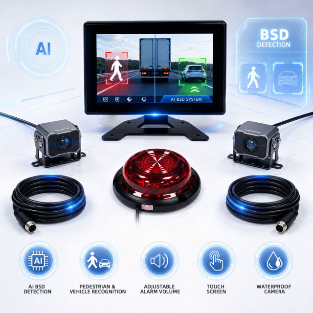 Commercial Vehicle Blind Spot Camera System | Eliminate Blind Spots & Enhance Fleet Safety,商用车盲区摄像头系统 | 消除盲区，提升车队安全
