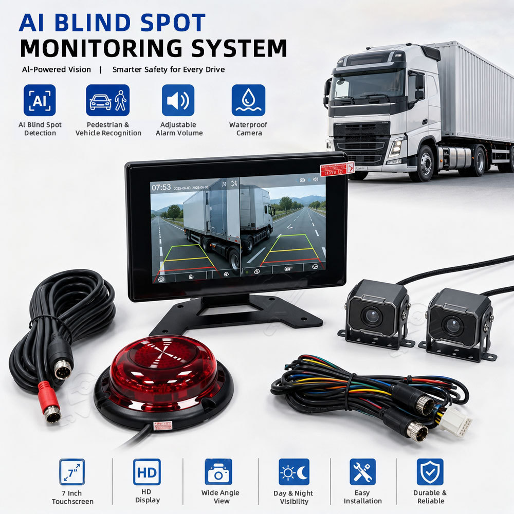 Commercial Vehicle Blind Spot Camera System | Eliminate Blind Spots & Enhance Fleet Safety,商用车盲区摄像头系统 | 消除盲区，提升车队安全