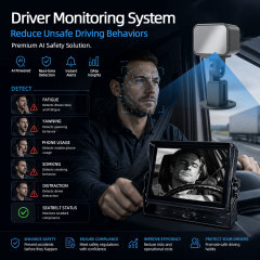 10.1 Inch AI Fleet Safety System | Real-Time Driver Monitoring & BSD | 1080P DVR for Trucks & Buses,10.1英寸AI车队安全系统 | 实时驾驶员监控与盲区检测 | 卡车及客车专用1080P行车记录仪