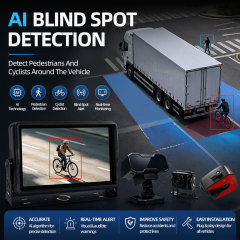 10.1 Inch AI Fleet Safety System | Real-Time Driver Monitoring & BSD | 1080P DVR for Trucks & Buses,10.1英寸AI车队安全系统 | 实时驾驶员监控与盲区检测 | 卡车及客车专用1080P行车记录仪