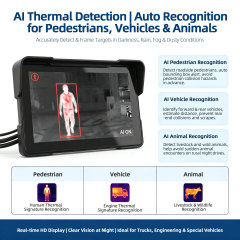 AI Thermal Imaging Vehicle Monitoring System with 7-Inch Touchscreen for Pedestrian, Vehicle & Animal Detection,AI Thermal Imaging Vehicle Monitoring System with 7-Inch Touchscreen for Pedestrian, Vehicle & Animal Detection