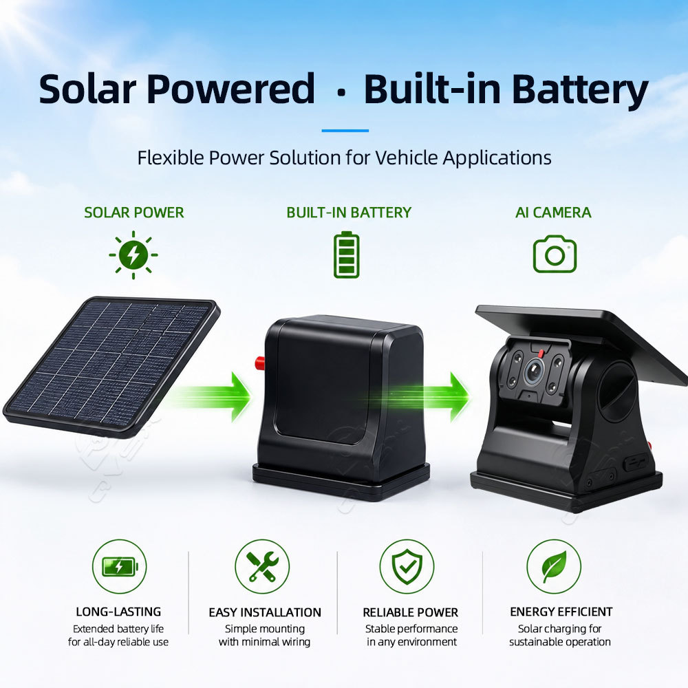 AI 4G Solar Vehicle Camera with GPS Pedestrian Detection and Voice Warning,AI 4G Solar Vehicle Camera with GPS Pedestrian Detection and Voice Warning