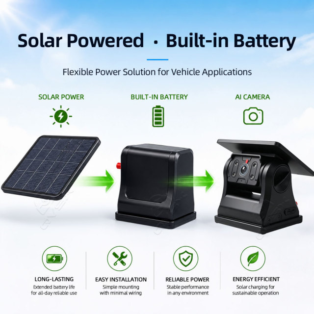 AI 4G Solar Vehicle Camera with GPS Pedestrian Detection and Voice Warning,AI 4G Solar Vehicle Camera with GPS Pedestrian Detection and Voice Warning