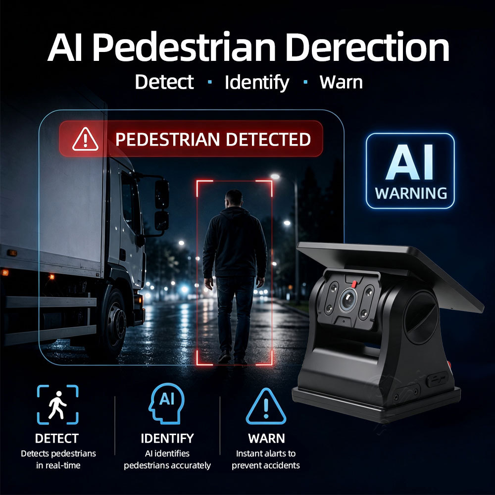 AI 4G Solar Vehicle Camera with GPS Pedestrian Detection and Voice Warning,AI 4G Solar Vehicle Camera with GPS Pedestrian Detection and Voice Warning