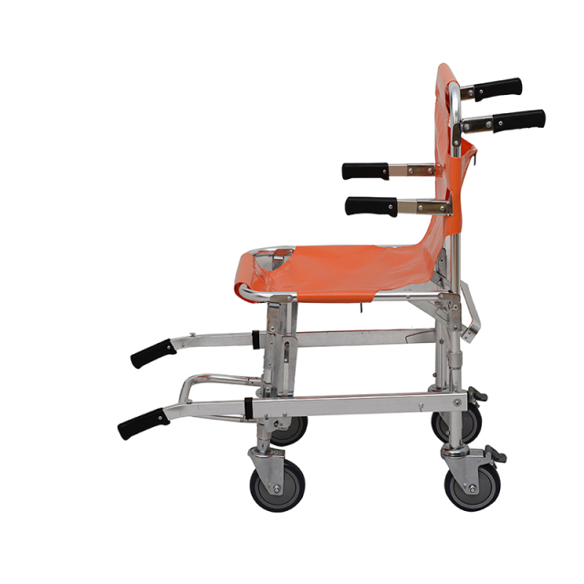 High Quality Aluminum Alloy Folding Stair Stretcher With Orange PVC Materials | HR-D007