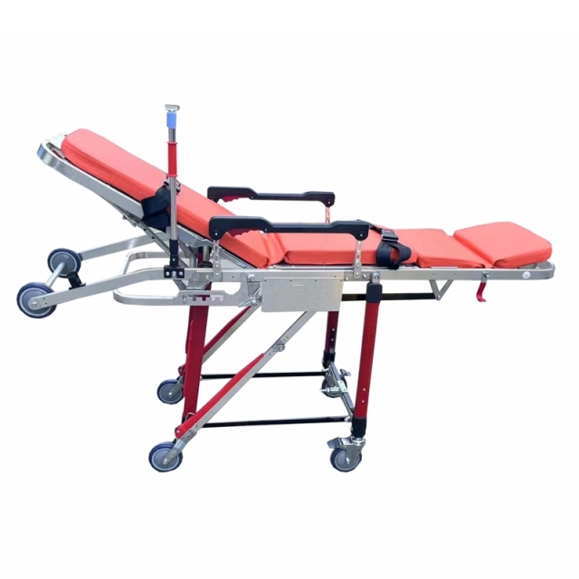 High Quality Adjustable Aluminum Alloy Chair Ambulance Stretcher For First Aid | HR-E013