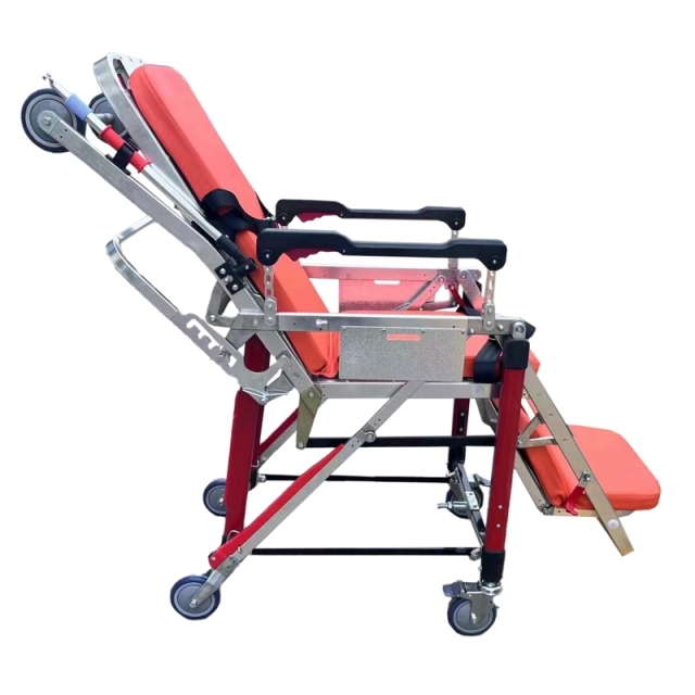 High Quality Adjustable Aluminum Alloy Chair Ambulance Stretcher For First Aid | HR-E013
