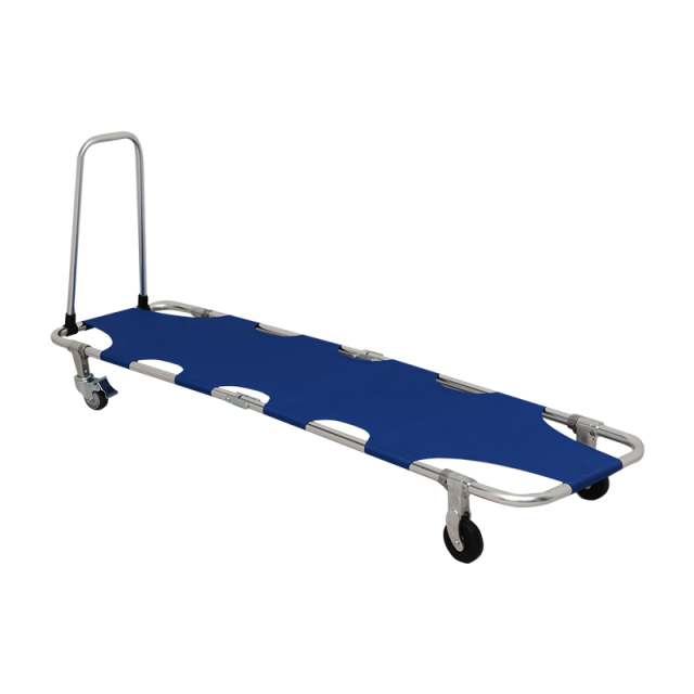 High Quality Aluminum Alloy Folding Stretcher With Wheels | HR-C019