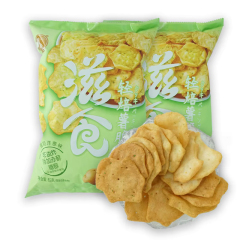Yogurt onion flavored potato chips