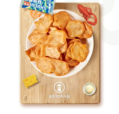 Chicken sauce flavored potato chips