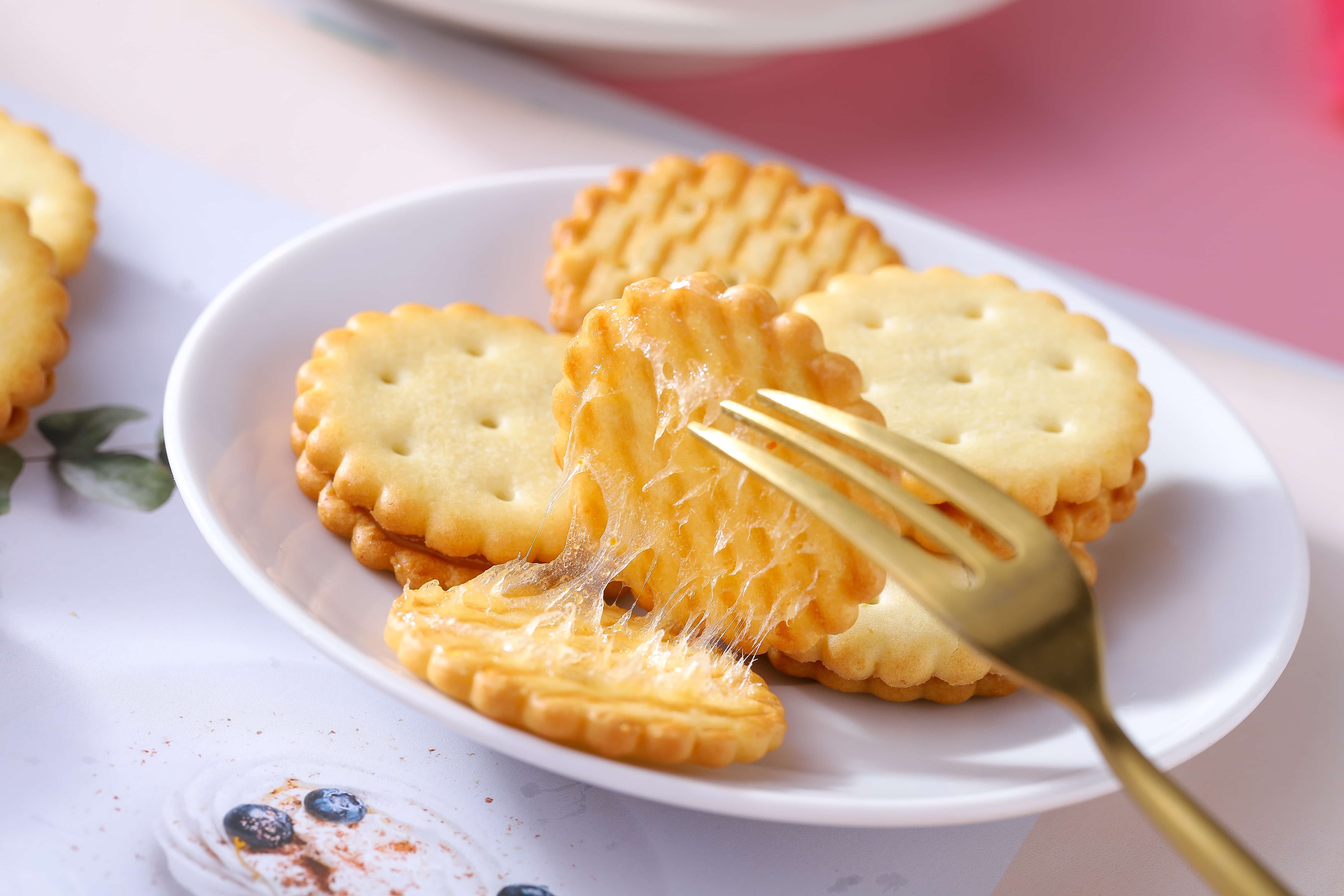 Salted egg yolk malt biscuits