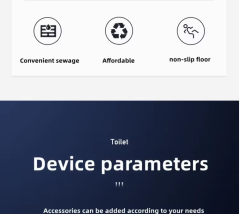 HDPE简易塑料移动应急厕所