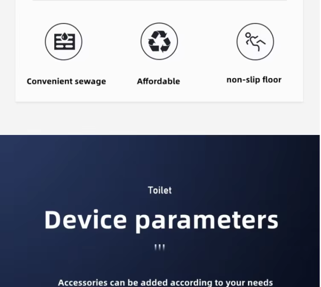 HDPE简易塑料移动应急厕所