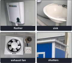 HDPE简易塑料移动应急厕所