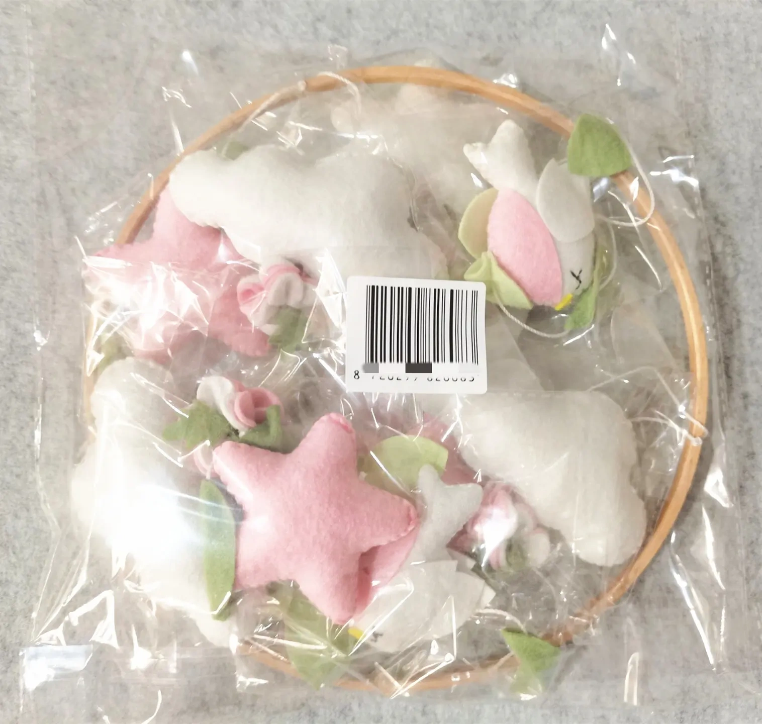 CE CPC hot selling 2023 stuffed sleepy bear bird hanging wool ball soft toys wooden crib felt quran baby mobiles for girls