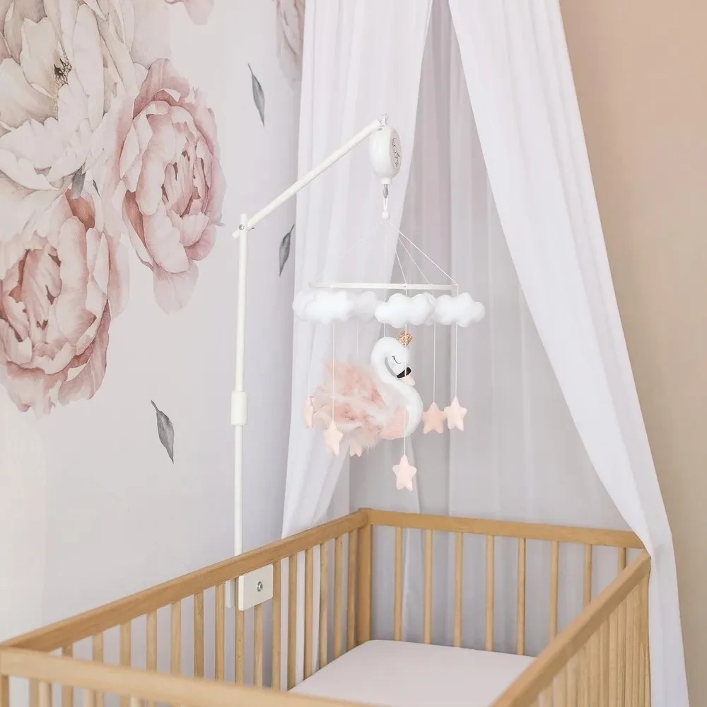 Hanging Swan Cloud Star Busy Nursery Felt Crib Baby Mobile