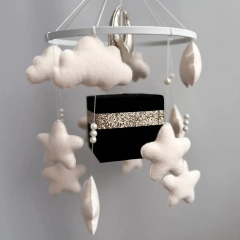 جملة التعليم المبكر محايد مخصص يدوي الصنع هدية الطفل شعر لعبة ناعمة مكعب القرآن الكريم الإسلام الطفل المحمول