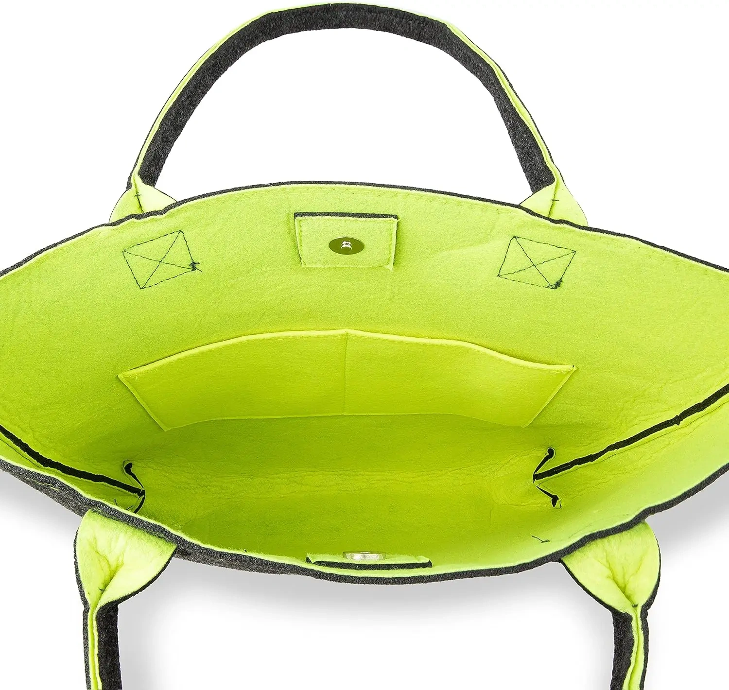 wholesale custom foldable lockable versatile large firewood storing wood shopping handle basket carrying felt bags