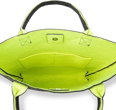 atacado personalizado dobrável com fechadura versátil grande lenha armazenamento madeira alça cesta de compras carregando sacos de feltro