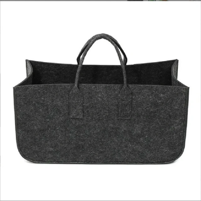 Cesta porta leña de fieltro grande, resistente y duradera, de Progift