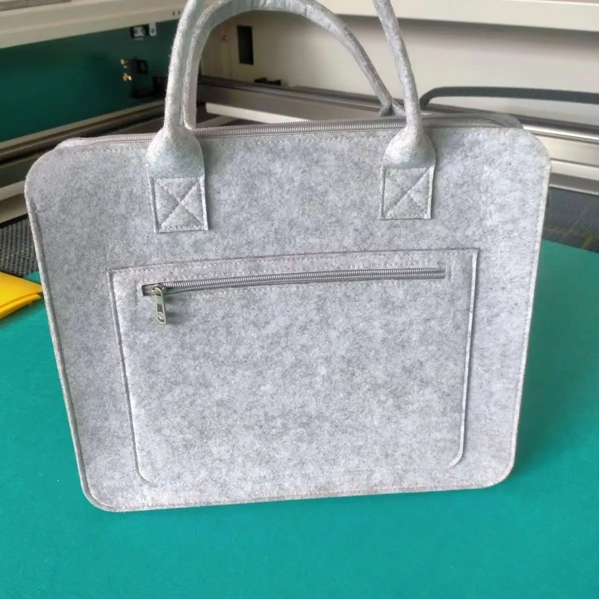 wholesale free shipping female felt reusable grocery custom printed logo tote bag for ladies